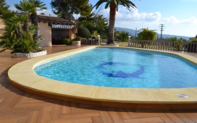 Coronación de piscina modelo plano